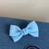 Pinza para el pelo coreana linda con lazo y malla lateral, pinza de cocodrilo de tela de color sólido, pasador, accesorio para el pelo, estilo nuevo