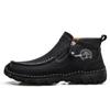 Otoño/Invierno 2025 Nuevos Productos Transfronterizos Talla Grande Botas Martin Cosidas a Mano Casuales Acolchadas de Algodón de Caña Media Comercio Exterior Zapatos de Hombre al por Mayor