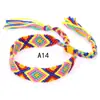 Popular en Europa y América: Pulseras Tejidas Arcoíris Hechas a Mano en Estilo Étnico Nepalí, Venta al por Mayor de Joyería