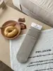¡El color avena del queso es tan bonito! Calcetines apilables huecos retro de principios de otoño, color liso, simples y versátiles, calcetines de algodón para mujer