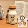 Nueva taza térmica de acero inoxidable 316, con un diseño creativo y artístico, perfecta para estudiantes, con un estilo de taza de leche portátil, lindo y adorable.