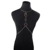 Cadena para el cuello de mujer de círculo de discoteca exagerado Tendencia cadena corporal sexy INS Europa y Estados Unidos joyería transfronteriza sexy moda al por mayor