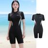 Traje de baño deportivo nuevo 2025 para mujer, traje de buceo, traje de baño coreano de una pieza, traje de baño para mujer de talla grande para aguas termales, venta al por mayor