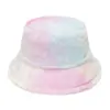 Popular Transfronterizo Internet Niña Linda Mujer Sombrero de Pescador de Felpa Arcoíris Invierno Estilo Coreano Moderno Versátil Cálido Sombrero Cubo Tendencia