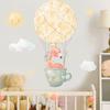 Lindo elegante adhesivo de pared de flamenco dormitorio de bebé habitación infantil decoración de fondo papel tapiz cálido KL36047