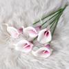 Lírio Calla Mini PU Sintético Layout para Fotografia de Casamento Decoração de Casa Flores Sensação Flores Artificiais Fabricante Atacado