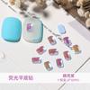 Arte de Uñas Japonés Diamante Fluorescente Color Caramelo Joyería Ángulo Largo Pan Diamante Plano Super Brillante Decoración de Diamantes para Uñas Paquete de 10