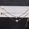 Tobillera Corazón Perla Blanca Oro 18K Acero Inoxidable Titanio Joyería Set de Lujo Ligero Nuevo Estilo Transfronterizo Europeo y Americano Accesorios