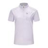 Camiseta Feminina Nova de Verão com Gola Alta, Secagem Rápida, Ultra Leve, Seda de Gelo, Manga Curta, Fresca, Respirável, Top Esportivo Feminino
