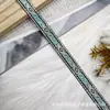Cinta jacquard geométrica estilo étnico Miao, encaje para ropa étnica minoritaria de Yunnan-Guizhou, accesorio de ribete para dobladillo de falda Hanfu