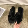 Zapatos tipo slip-on para mujer, zapatos de algodón con forro polar de invierno, nuevo estilo 2025, con lazo y diseño esponjoso, adecuados para uso exterior, zapatos de algodón con forro polar para mujer