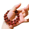 Pulsera Retro Literaria de Carniola Natural y Palo de Rosa