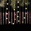 Suministros de Decoración Navideña Haobei Colgante de Carámbano Acrílico Barra de Hielo Simulada Colgante de Gota de Hielo Arreglo de Ambiente Cono de Hielo
