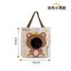 Bolsa de gato portátil para viagem, bolsa transversal de lona com abertura superior para animais de estimação pequenos, bolsa para cachorro respirável de grande capacidade, em estoque para atacado
