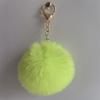 Colgante de bola de pelo sintético de conejo rex de imitación de 8 cm, llavero, accesorios para bolso de joyería DIY, colgante de bola de lana al por mayor