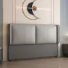 2025 Nueva Cabecera Tapizada Suave para Mesita de Noche Simple Moderna Lujo Ligero Madera Maciza Respaldo Técnico de Pie Panel Trasero Compra por Separado Ultradelgada