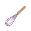 Conjunto de Utensílios de Cozinha de Silicone Conjunto de 12 Peças Conjunto de Utensílios de Cozinha com Cabo de Madeira Antiaderente Panela de Silicone para Cozinhar Espátula Colher Vassoura Utensílios de Cozinha de Silicone