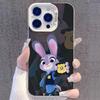 Funda de Teléfono de Dibujos Animados Judy Adecuada para Apple 17Pro, Iphone16Promax, Niche 15/14, para Niñas, 13Pro