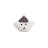 Gorro de peluche de dibujos animados para DIY, accesorios de muñeco de oso, incluyendo dijes para bolso, broches, llaveros para gorro y pinzas para el pelo para decoración