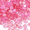Cross-Border Novo vidro luminoso AB fundo plano strass Net vermelho fluorescente semicírculo Diamante diy unhas jóias decoração materiais