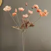Flores de Amapola Artificiales, Arreglos de Amapolas Falsas, Artículos Decorativos para Sala de Estar y Mesa de Comedor, Ramos de Flores, Decoraciones de Lujo Ligero