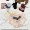 Bragas Sexy de Encaje Puro Estilo Europeo y Americano para Mujer, Bragas de Malla Jacquard Triángulo, Bragas Transparentes de Cintura Baja Caladas para Chica Joven