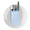 Servilletas de Papel Espesado con Tacto de Lino, Personalizables con Logo, con Agujeros para Cubiertos Plegados, Servilletas de Papel Coloridas Sin Polvo, Más Vendidas en Amazon