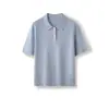 Camisa Polo de Manga Corta 100% Lana Merino de Punto Fino Lavable a Máquina Nueva Colección Primavera/Verano 2026 Australiana