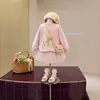 Novedad de Principios de Otoño 2026: Sudadera Linda y Suave con Estampado de Dibujos Animados para Niñas, Vestido Dos en Uno con Inserto de Malla