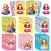 6 Hojas/Paquete Dibujos Animados Lindo Princesa Venta Caliente Transfronteriza Pegatinas Puzzle Jardín de Niños Niños Dibujos Animados DIY Pegatinas para Cambiar la Cara