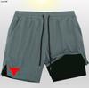 Pantalones Cortos Deportivos de Hombre Ngau Tau Transfronterizos de Falso Dos Piezas Anti-caminata de Doble Capa Pantalones Cortos de Running Fitness al Aire Libre Casuales