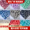 Venta al por mayor de cuentas de pintura al óleo doradas de 10 mm, cuentas sueltas de resina con agujero recto, material para pulseras hechas a mano.