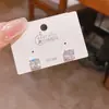 Aguja de Plata Pequeño Simple Versátil Cuadrado Color Fuego Circonita Pendiente Pequeño para Mujer Joyería de Pendientes Elegantes de Alta Gama Estilo Ins