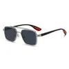Gafas Planas de Diseño Clásico Retro Aviador con Marco Grande Transfronterizo, Gafas Versátiles de Estilo Italiano para Hombre que Hacen que la Cara Parezca Más Pequeña, Monturas Anti-Luz Azul