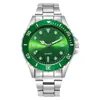 Novo Relógio Estilo Quente Relógio de Pulso de Aço Masculino Negócios Relógio de Quartzo Luminoso Transmissão Ao Vivo Relógio Masculino Relógio Fantasma Verde Fabricante
