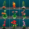 Decoração de Prato de Sashimi para Restaurante de Hotel Embelezamento de Pratos para Catering Flores e Grama Criativas para Decoração de Pratos Flores Pequenas e Enfeites