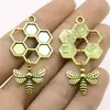 46X25Mm 4g Multicor Pingente Pequeno DIY Material Artesanal Animal Voador Colmeia Pingente de Abelha