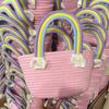 Gran Marca Bebé Luna Llena Souvenir de Cumpleaños Niños Cien Días Banquetes Bolsas de Regalo de Agradecimiento Bolso de Mano Tejido a Mano para Salir Estilo Pastoral