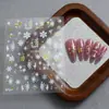 Adesivos de Unha Série de Natal Novos Adesivos de Unha de Natal Rena Floco de Neve Árvore de Natal Ins Estilo Doce Adesivos de Unha
