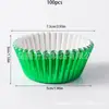 Taza de papel para pastel resistente a altas temperaturas papel compuesto de papel de aluminio color charola para pastel a prueba de aceite utensilios para hornear taza Mafen
