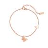 Tobillera esmerilada de doble mariposa estilo coreano para mujer, personalizada, sexy, accesorios para el tobillo Mori