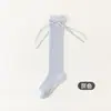 Fábrica de Calcetines Laibo Xy137 Nuevo Estilo de Verano Calcetines para Niños Calcetines de Malla Larga con Lazo de Seda de Morera Calcetines de Princesa