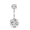 Conjunto de 5 peças de piercing de umbigo de borboleta Moda personalidade europeia e americana Unha de umbigo Joias de piercing corporal transfronteiriças Atacado em estoque