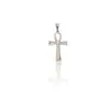 Pingente cruz simples comércio exterior AliExpress não desbota Europa e Estados Unidos retrô titânio aço inoxidável banhado a ouro 24k