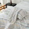 Capa de colchão macia de gaze de seis camadas para mãe, bebê, cama infantil, lençóis de dormitório de solteiro, colcha ampliada de cama de casal, tatame