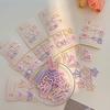 Juego de 4 piezas ~ clip BB de color degradado para niños, oso de dibujos animados, estilo extranjero, lazo, primavera y verano, nueva estrella de cinco puntas, horquilla rota para mujer