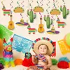 5 de Maio Carrilhões Espirais Mexicanos Cacto Mexicano Carrilhões Espirais de Alpaca Decorações de Festa Mexicana