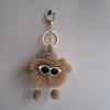 Briquete de Pelo de Coelho Rex Gênio da Internet Popular Fofo Enfeites para Pendurar na Bolsa Pingente Feminino Chaveiro de Monstro Boneca