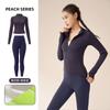 Chaqueta Deportiva de Otoño e Invierno con Forro Polar para Yoga, Correr, Fitness, Ajustada, Pantalones de Yoga Slim, Ropa de Yoga Gruesa Lulu, Traje