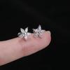 Acero de Titanio Clavo de Hueso Enterrado Acero Inoxidable 316 Clavo de Hueso del Oído Hao Shi Diamante Geométrico Oro Púrpura Flor Forma de Corazón Cruzado Venta al por Mayor